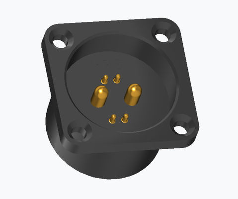 Customized Solder Cup Connector Spring Loaded 6 Pin Pogo Connector
